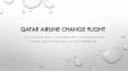 Qatar Airline Change Flight PowerPoint PPT Presentation