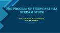 The Process Of Fixing Netflix Stream Stuck’ PowerPoint PPT Presentation