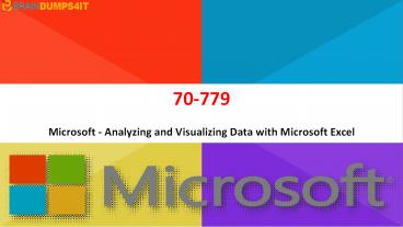 70-779 Dumps