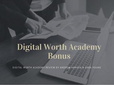 Sara Young Digital Worth Academy