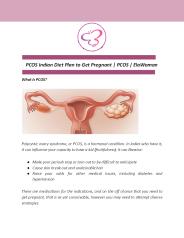 PCOS Indian Diet Plan to Get Pregnant | PCOS | ElaWoman