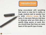 How to structure a reflective essay?
