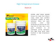 High Temperature Grease