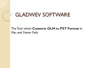 Convert Mac OLM to PST
