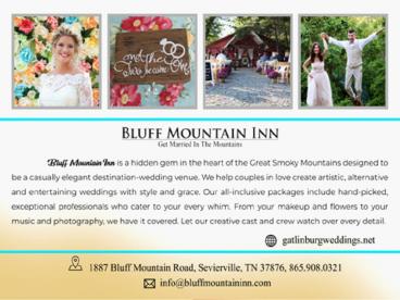 Smoky Mountain Wedding Packages all Inclusive: Gatlinburgweddings