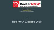 Tips For A Clogged Drain