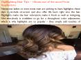 Highlighting Hair Tips - Obtain one of the most From Emphasizes PowerPoint PPT Presentation