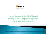 PHP Hostel Searching Script | Hostel Booking Script