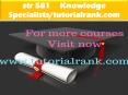 str 581    Knowledge Specialists/tutorialrank.com PowerPoint PPT Presentation
