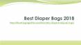 Best Diaper Bags 2018 PowerPoint PPT Presentation