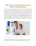 What Services Do Paediatric Doctors Offer? - Maitri Hospital PowerPoint PPT Presentation