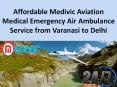Affordable Medivic Aviation Medical Emergency Air Ambulance Service from Varanasi to Delhi PowerPoint PPT Presentation