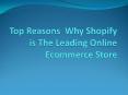 Top Reasons  Why Shopify is The Leading Online Ecommerce Store PowerPoint PPT Presentation