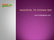 Nagercoil to Chennai Bus