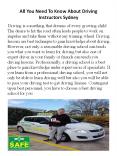 All You Need To Know About Driving Instructors Sydney PowerPoint PPT Presentation