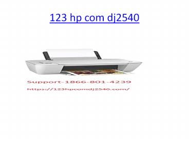 123 hp com dj2540