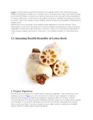 11 Amazing Health Benefits of Lotus Root