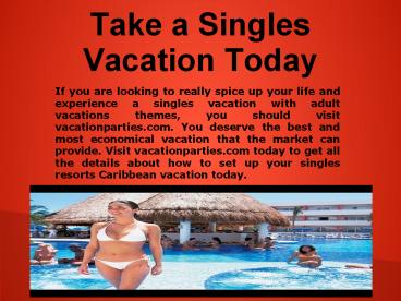 Vacations for Singles in Jamaica