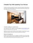 5 Helpful Tips With Updating Your Kitchen PowerPoint PPT Presentation