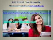 POL 201 ASH Your Dreams Our Mission/newtonhelp.com