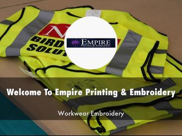 Information Presentation Of Empire Printing & Embroidery