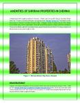 AMENITIES OF SHRIRAM PROPERTIES IN CHENNAI - SHRIRAM DIVINE CITY PowerPoint PPT Presentation