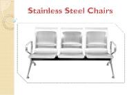 Stainless Steel 3 Seater Waiting Chair