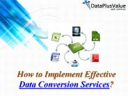 Get Delegate Data Conversion Services from DataPlusValue