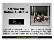 Activewear Online Australia