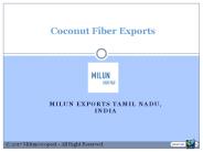 Coconut Fiber Exports