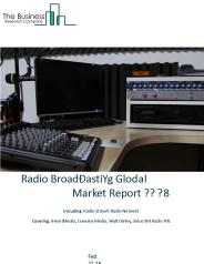 Radio Broadcasting Global Market Report 2018