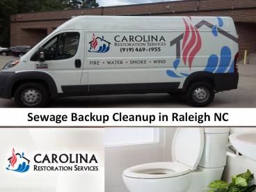Sewage Backup Cleanup in Raleigh NC