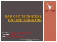 SAP C4C Technical Course Content PPT