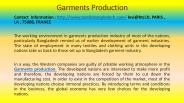 Garments production