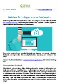 Blockchain Technology to Improve Data Security PowerPoint PPT Presentation