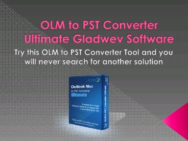 Online OLM to PST Converter Tool