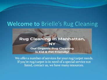Brielle’s Rug Cleaning
