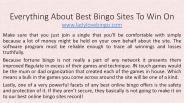 Everything About Best Bingo Sites To Win On