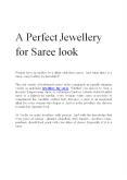 A Perfect Jewellery for Saree look PowerPoint PPT Presentation