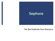 Sulphate free shampoo