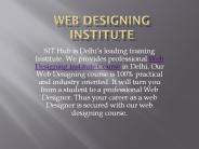 Web Designing institute