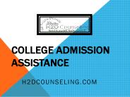 College Admissions Assistance -  h2dcounseling.com