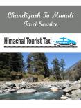 Chandigarh To Manali Taxi Service PowerPoint PPT Presentation