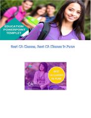 Best CA Classes ,Best CA Classes in Pune 