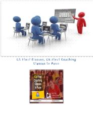 CA Final Classes ,Ca Final Coaching Classes in Pune 