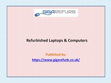 Refurbished Laptops & Computers