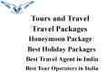 Enjoy Holiday Packages, Tour And Travel Bangalore - ShubhTTC PowerPoint PPT Presentation