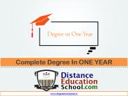 Degree in One Year