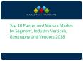 Top 10 Pumps and Motors Market by Segment, Industry Verticals, Geography and Vendors 2018 PowerPoint PPT Presentation