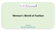 Woman's World of Fashion PowerPoint PPT Presentation